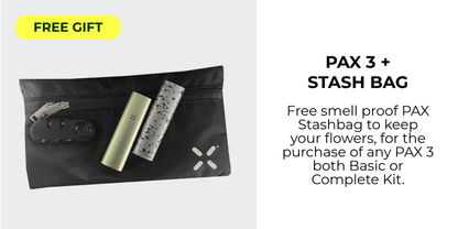 PAX-Stash-bag! Luktfri, med karbonfilter. SVART