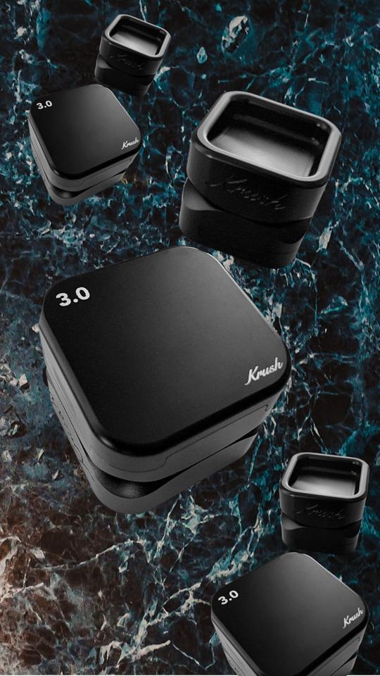 KRUSH 3.0 metall grinder, 3 deler.