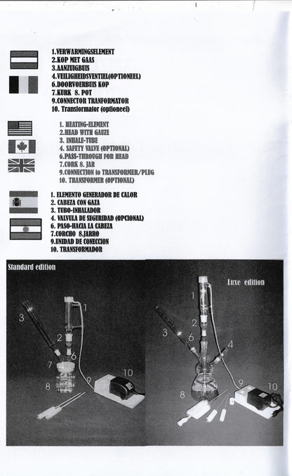 De Verdamper Glass Fordamper Basic/Small/Deluxe