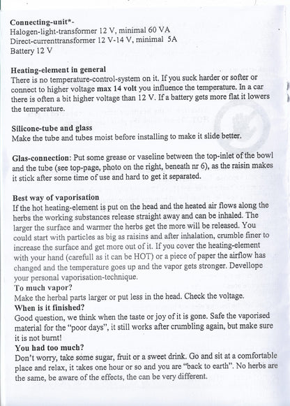 De Verdamper Glass Fordamper Basic/Small/Deluxe